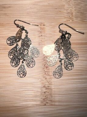 Indonesian Earrings Whimsical Teardrops